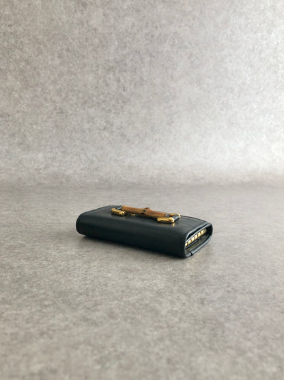 GUCCI Bamboo Key Case Black Vintage gzeecz