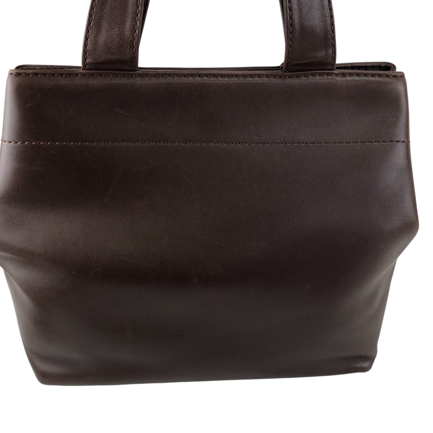 CHANEL Coco Mark Turn Lock Two-way Handbag Shoulder bag Brown Vintage kkmbzd