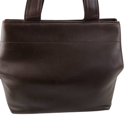 CHANEL Coco Mark Turn Lock Two-way Handbag Shoulder bag Brown Vintage kkmbzd