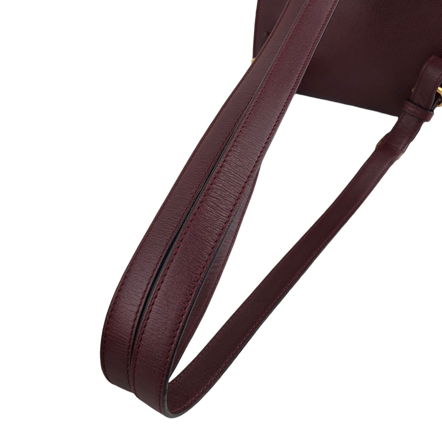 Cartier Logo Turn Lock Backpack Bordeaux Vintage m4jsic