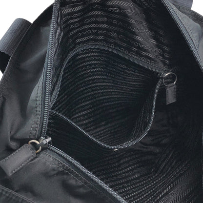 PRADA Tessuto Triangle Logo Totebag Black Vintage f5d8z2