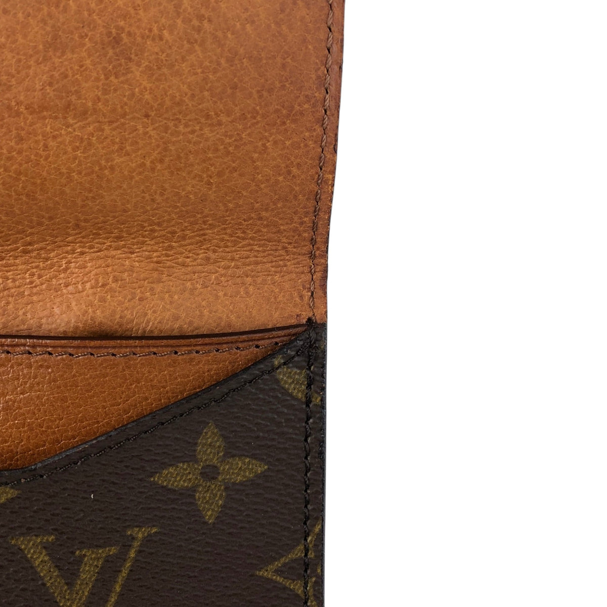 LOUIS VUITTON Monogram Shoulder bag Brown Vintage aaa5yj