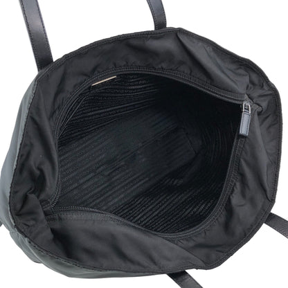 PRADA Tessuto Triangle Logo Totebag Black Vintage gy3es2
