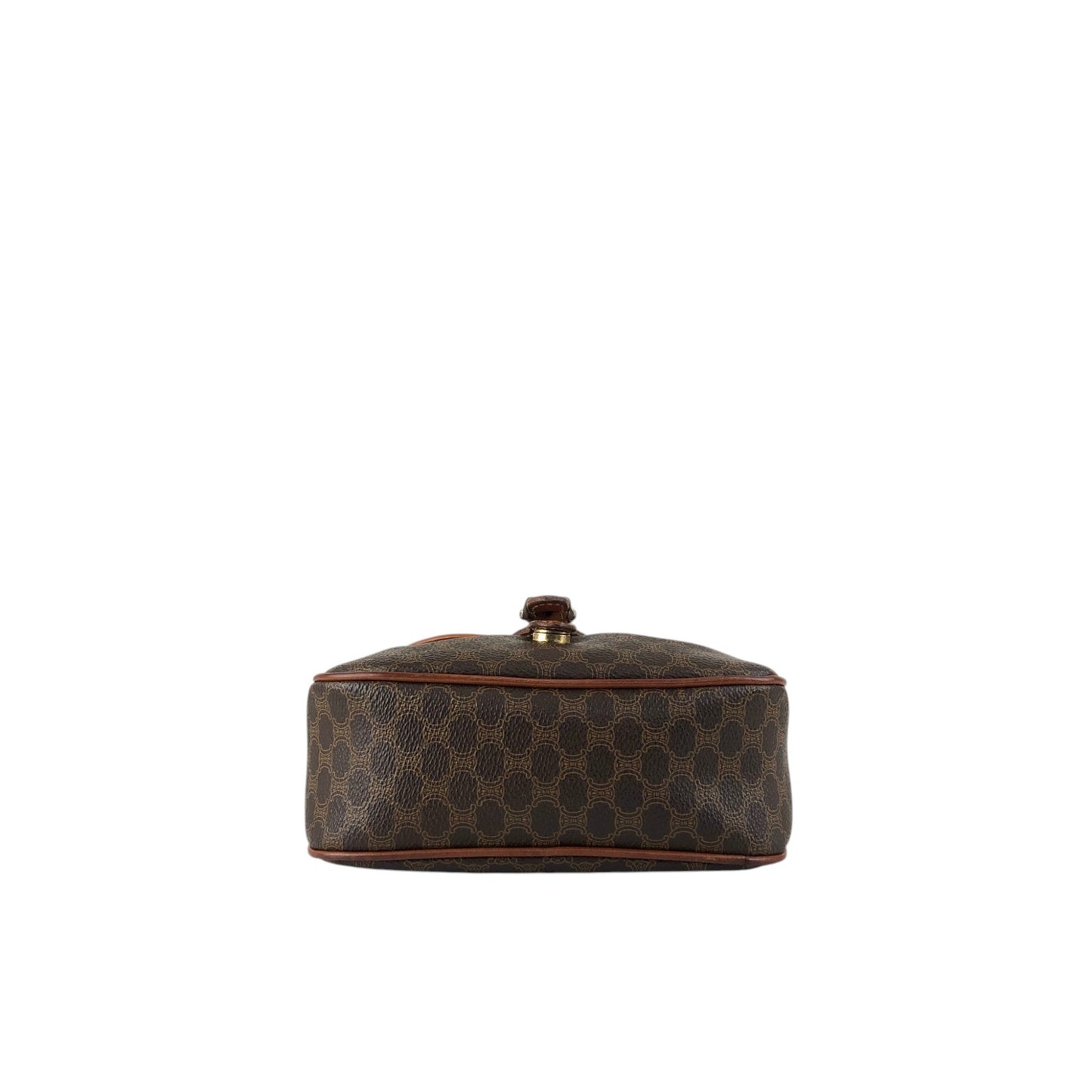 CELINE Macadam Blason Shoulder bag Brown Vintage 4bfs88
