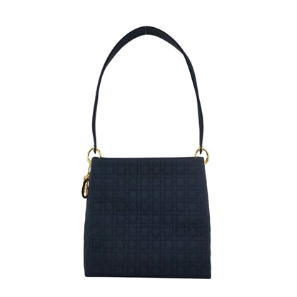 Christian Dior Cannage Logo Charm Shoulder bag Hobobag Black Vintage gd5hwv