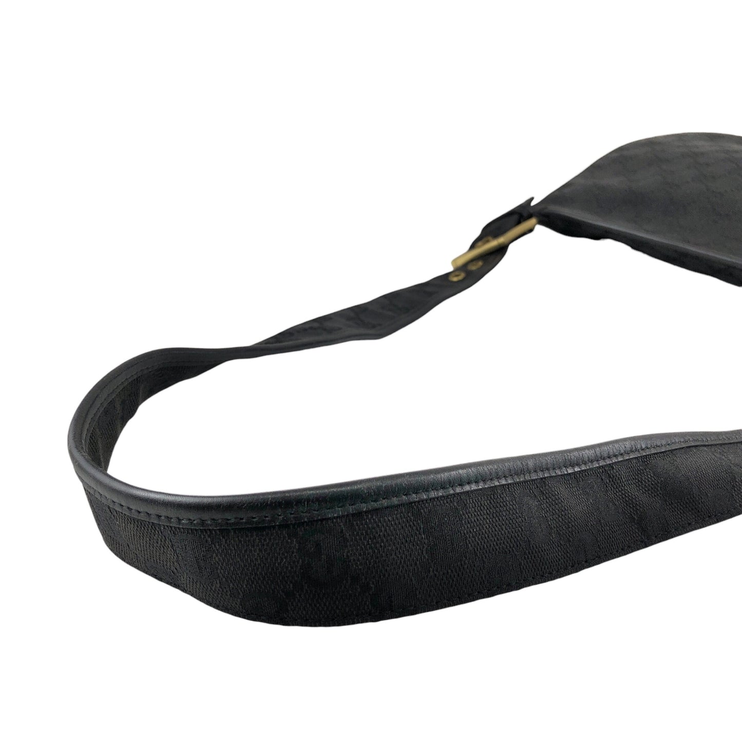 GUCCI GG Canvas Shoulder bag Black Vintage p4jxj7