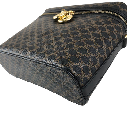 CELINE Macadam Circle Charm Two-way Handbag Shoulder bag Black Vintage cx8yk3