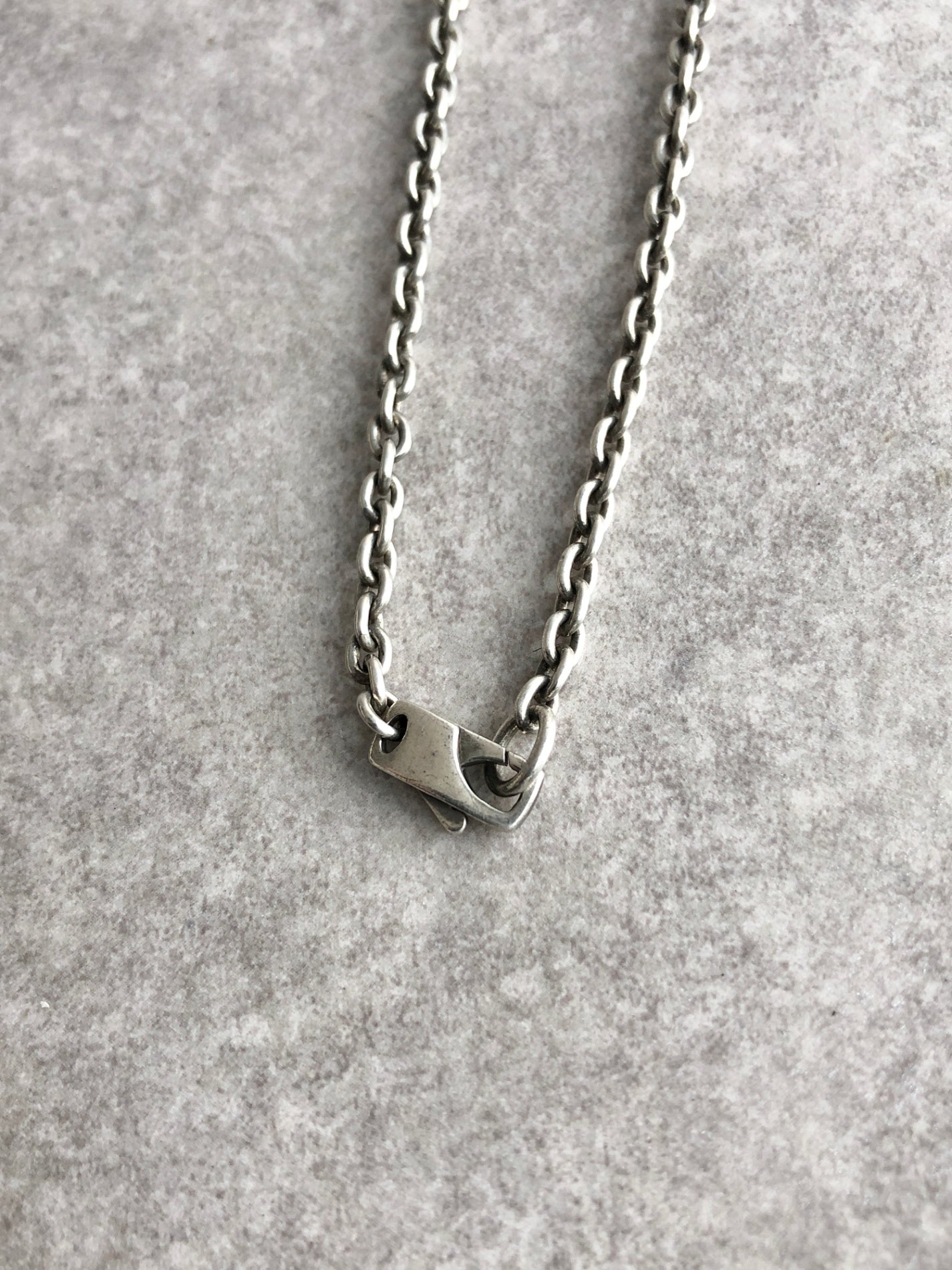 GUCCI G Motif Necklace Silver Vintage mgy4m5