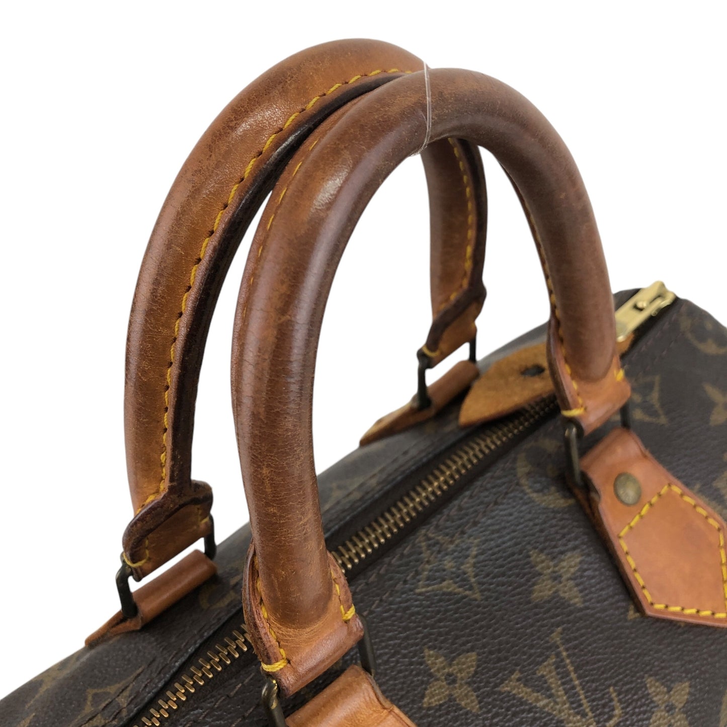 LOUIS VUITTON Monogram Handbag Brown M41528 Vintage afefax