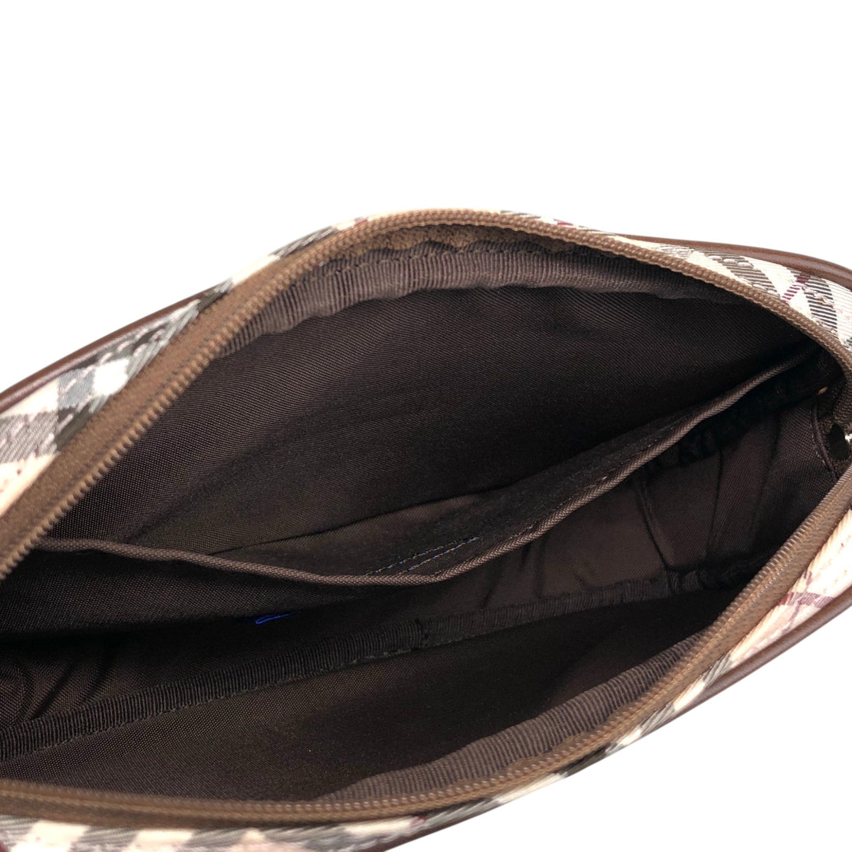 BURBERRY Check Small Handbag Beige Vintage t7rvr4