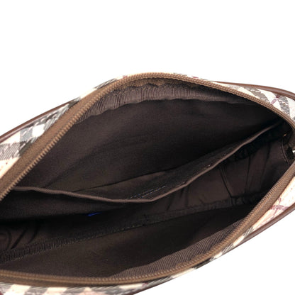 BURBERRY Check Small Handbag Beige Vintage t7rvr4