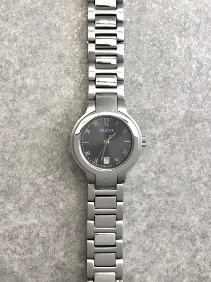 GUCCI Watch Silver×Black 8900L Vintage n8mf5a