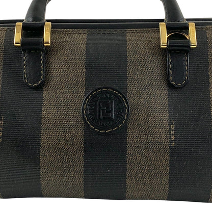 FENDI Pecan Logo Two-way Small Boston bag Shoulder bag  Black Vintage 6ymrwc