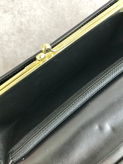 CELINE Macadam Blason Long Wallet Black Vintage nvvpfx