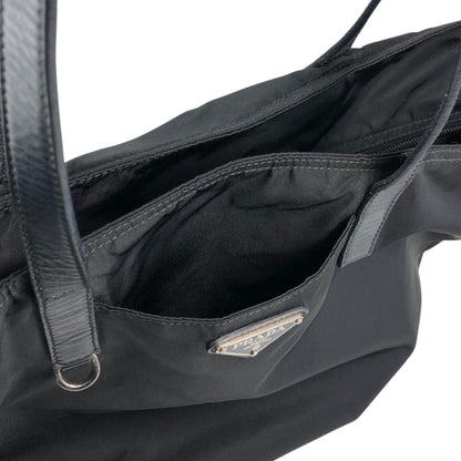 PRADA Tessuto Triangle Logo Totebag Black Vintage mbeuzk