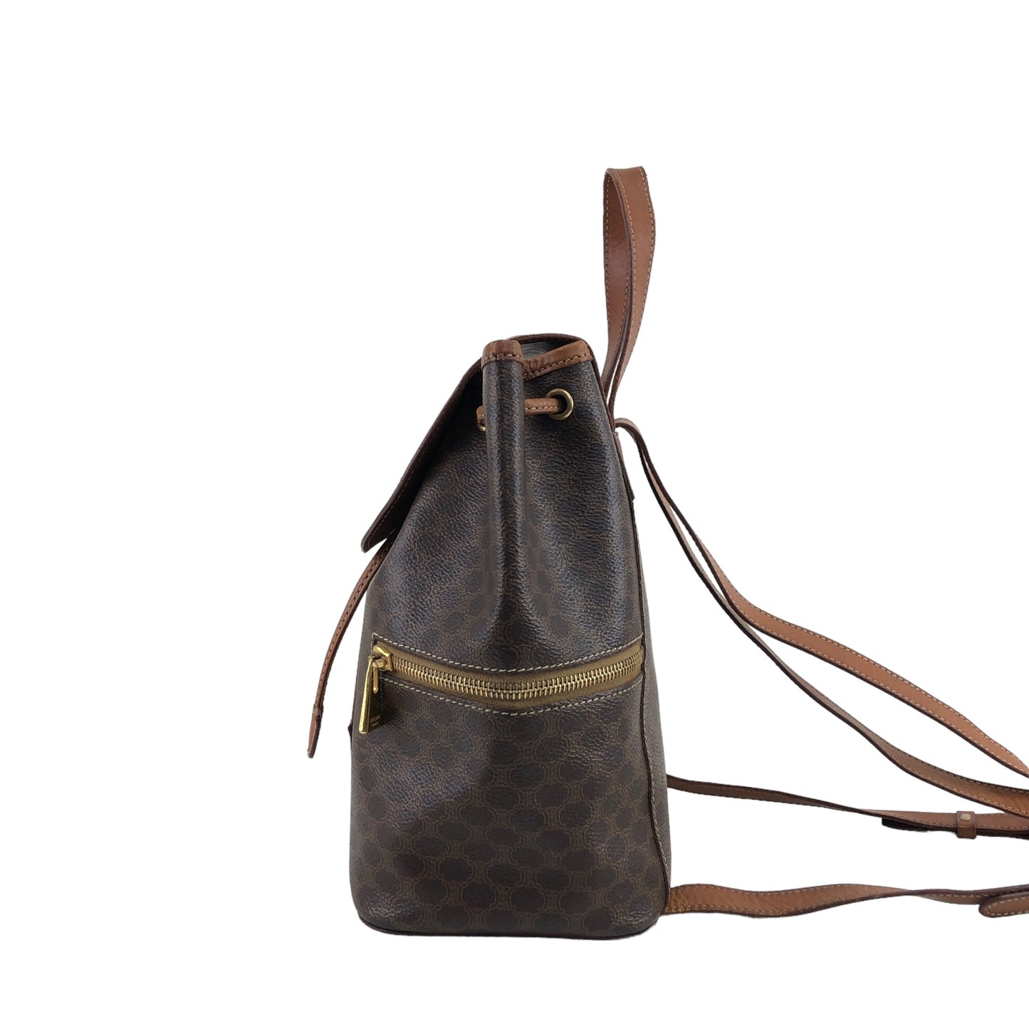 CELINE Macadam Blason Backpack Brown Vintage nmaxvd