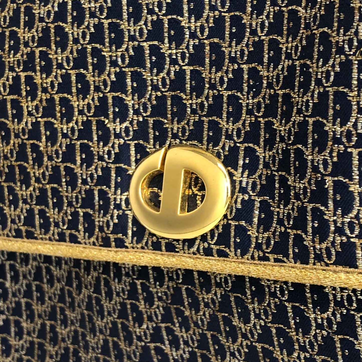 Christian Dior Trotter Chain Crossbody Navy Vintage gcy3i2