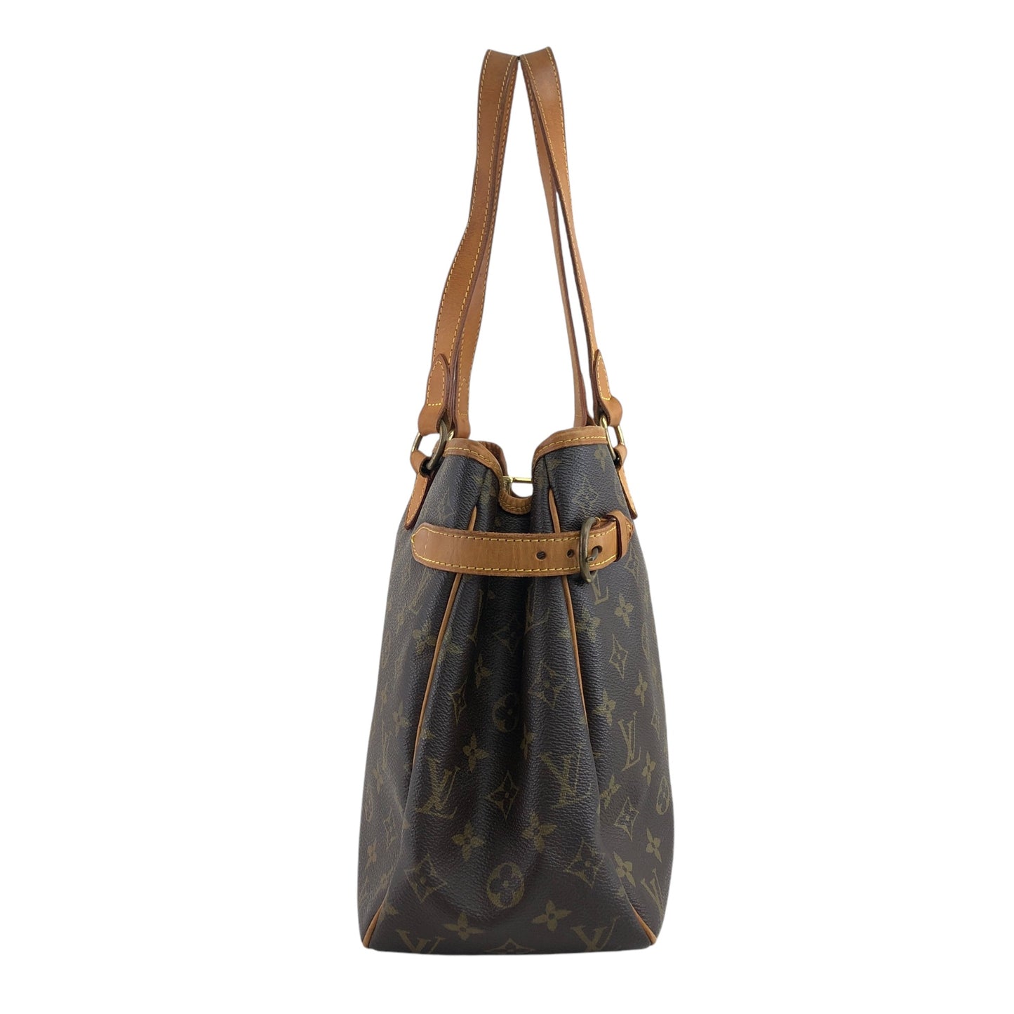 LOUIS VUITTON Monogram Handbag Brown M51154 Vintage y6xita