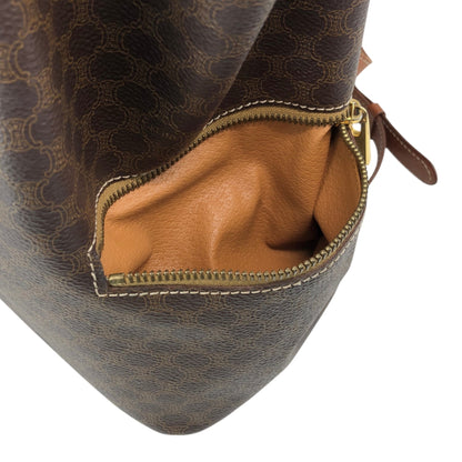 CELINE Macadam Triomphe Backpack Brown Vintage sd2tgi