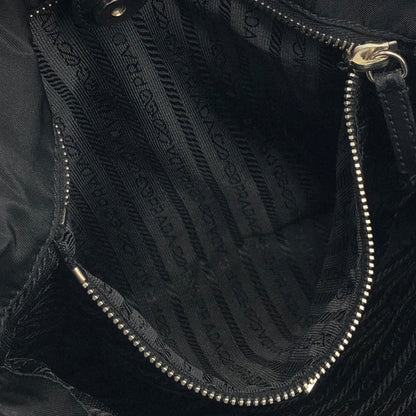 PRADA Triangle Logo Nylon Totebag Black Vintage k7hrm6