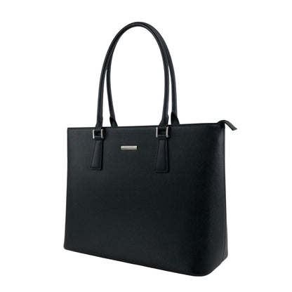 BURBERRY Logo Handbag Totebag Black Vintage behneb