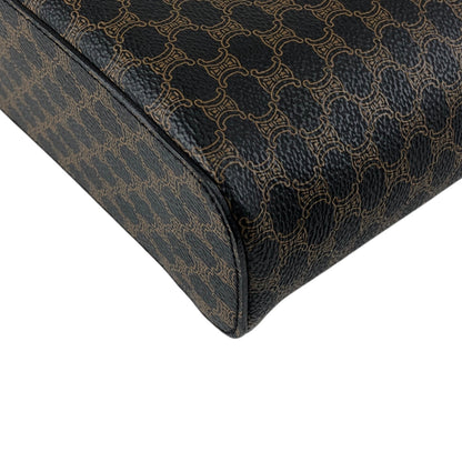 CELINE Macadam Blason Handbag Vanity bag Black Vintage x6aezr