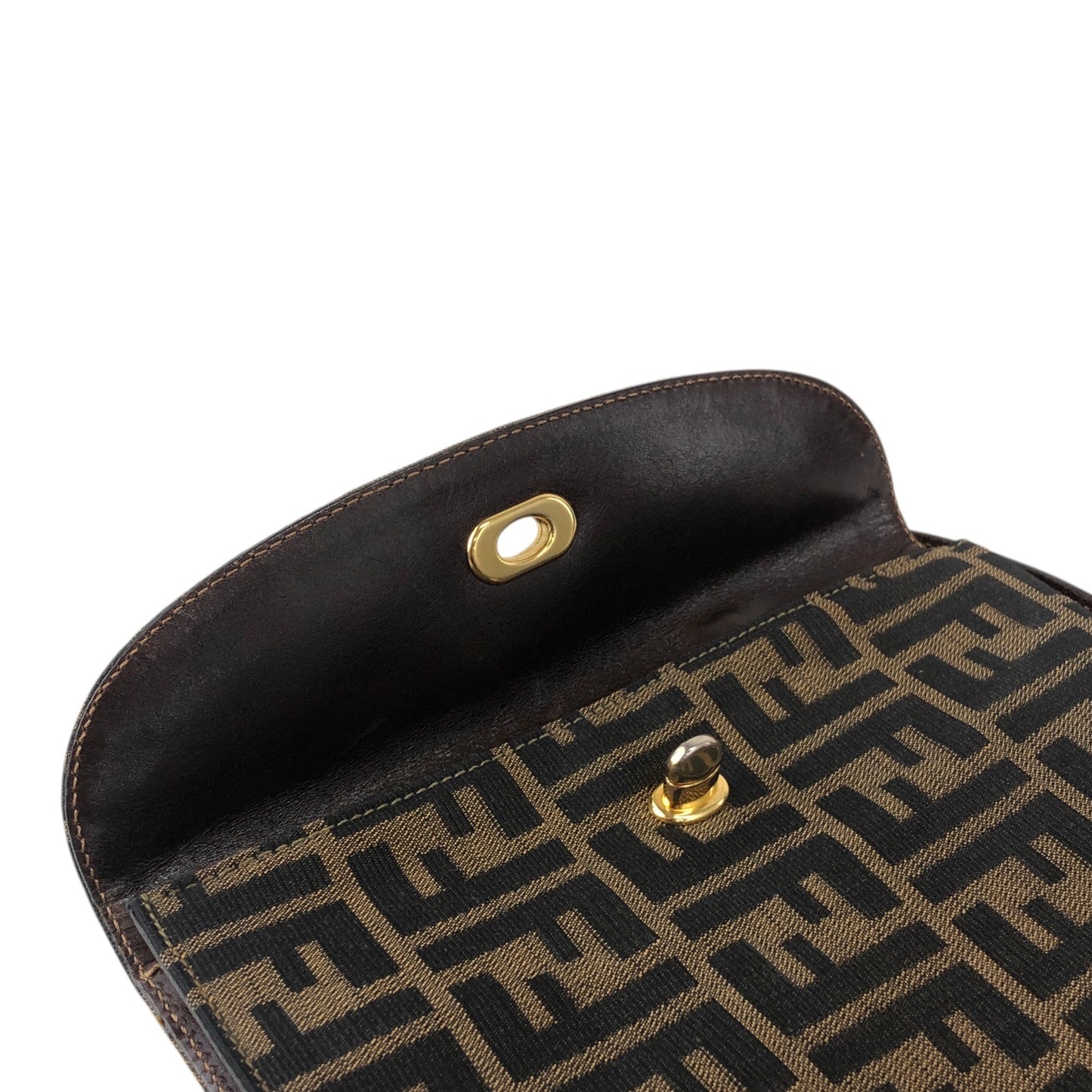 FENDI Zucca Handbag Brown Vintage 5pdvzg