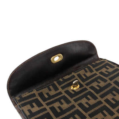 FENDI Zucca Handbag Brown Vintage 5pdvzg