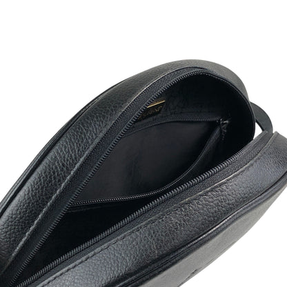 Yves Saint Laurent YSL Logo Shoulder bag Black Vintage 5yuyyw