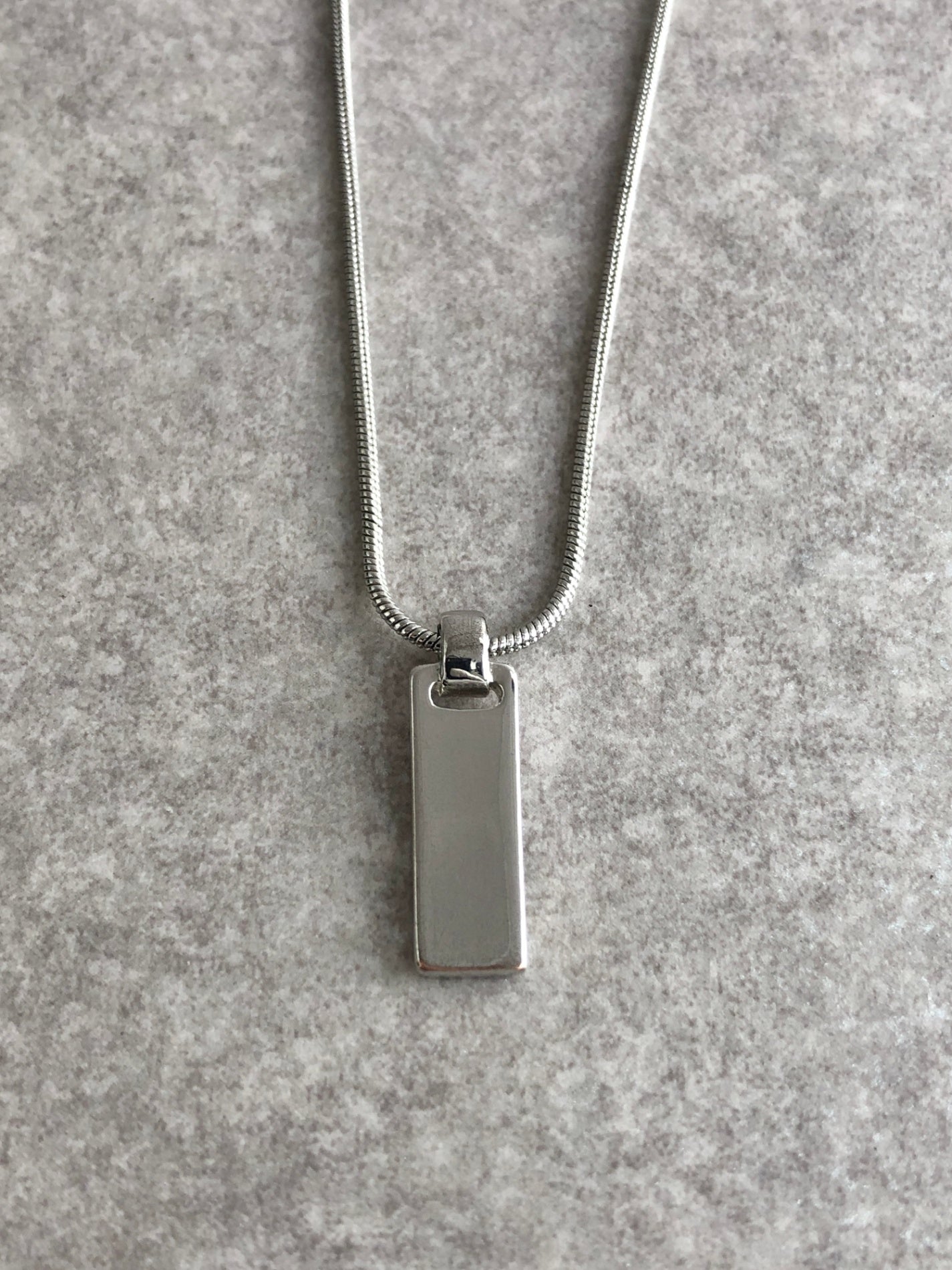 Christian Dior Logo Motif Necklace Silver Vintage 8jdr7j