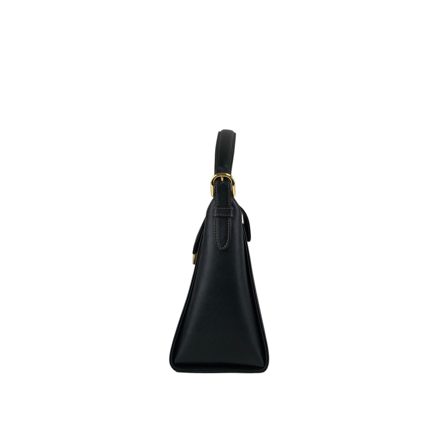 VALENTINO GARAVANI Circle Logo Handbag Black Vintage edaauv