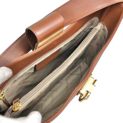 Salvatore Ferragamo Gancini Shoulder bag Brown Vintage xfdst7