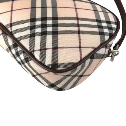 BURBERRY Check Small Handbag Beige Vintage t7rvr4