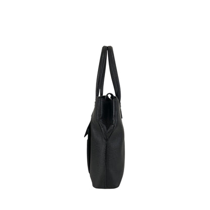 LOEWE Logo Embossed Handbag Black Vintage xvn4mm
