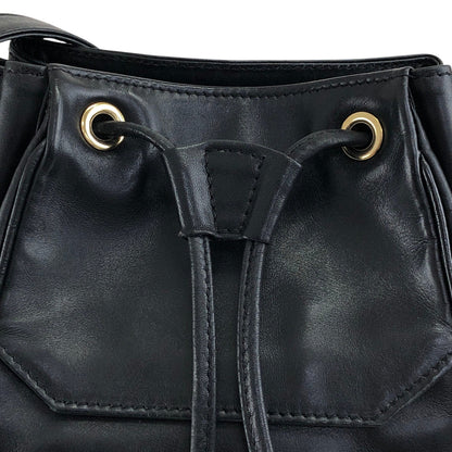Christian Dior Logo Charm Small Shoulder bag Black Vintage gpxtra