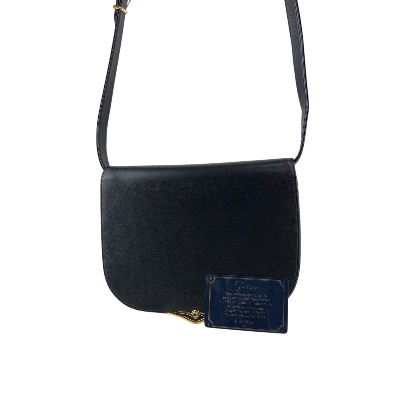 Cartier Shoulder bag Navy Vintage trvwwp