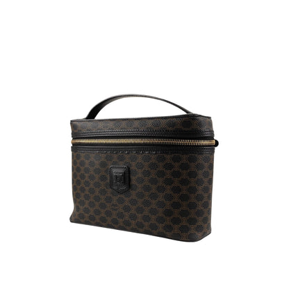 CELINE Macadam Blason Handbag Vanity bag Black Vintage x6aezr