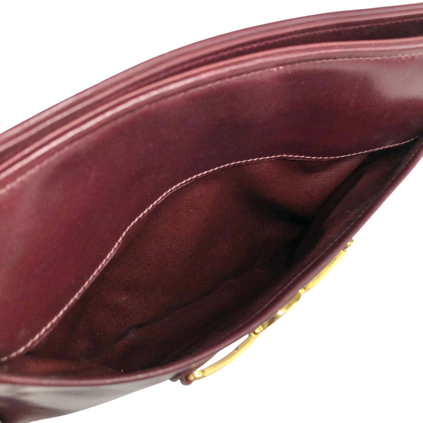 CELINE Triomphe Shoulder bag Bordeaux Vintage a62ugb