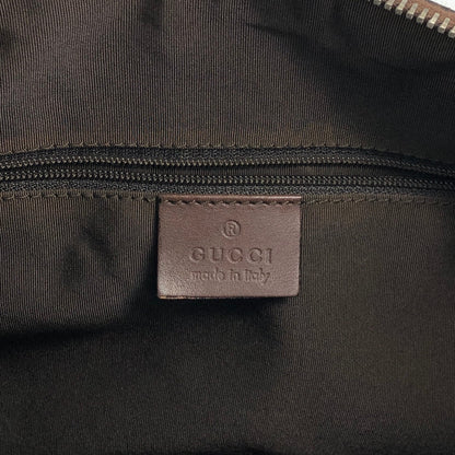 GUCCI GG Canvas Small Boston bag Handbag Brown Vintage ms6dsn