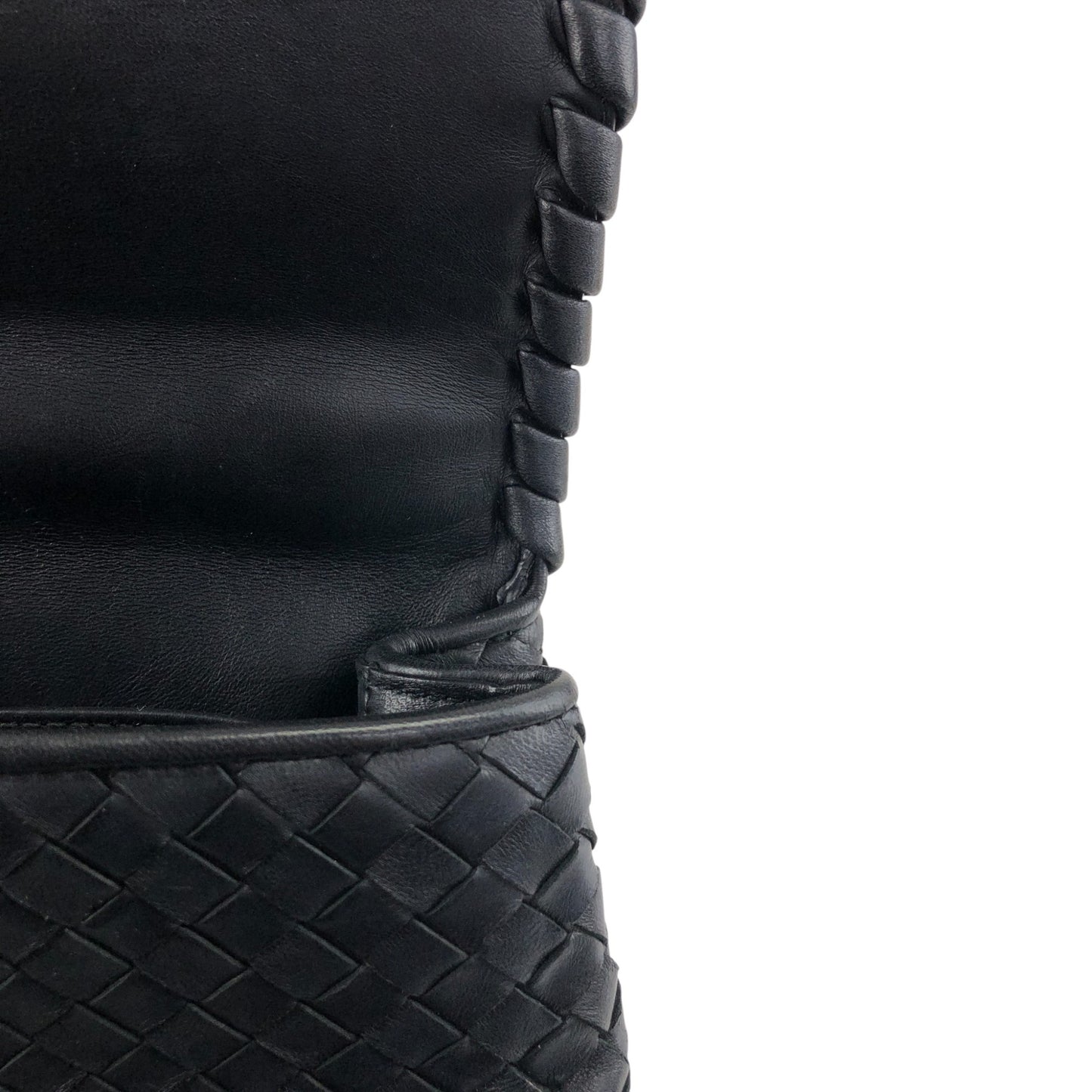 Bottega Veneta OLIMPIA Chain Shoulder bag Black Vintage wkfbrv