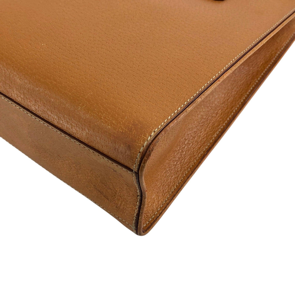PRADA Triangle Logo Totebag Brown Vintage isz7da