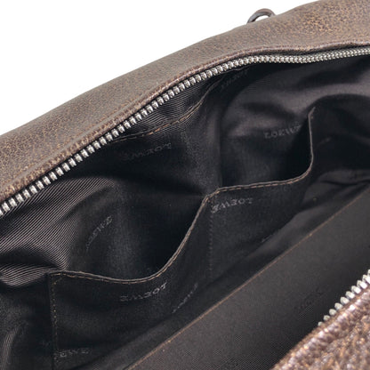 LOEWE Amazona28 Anagram Handbag Boston bag Brown Vintage rd4izx