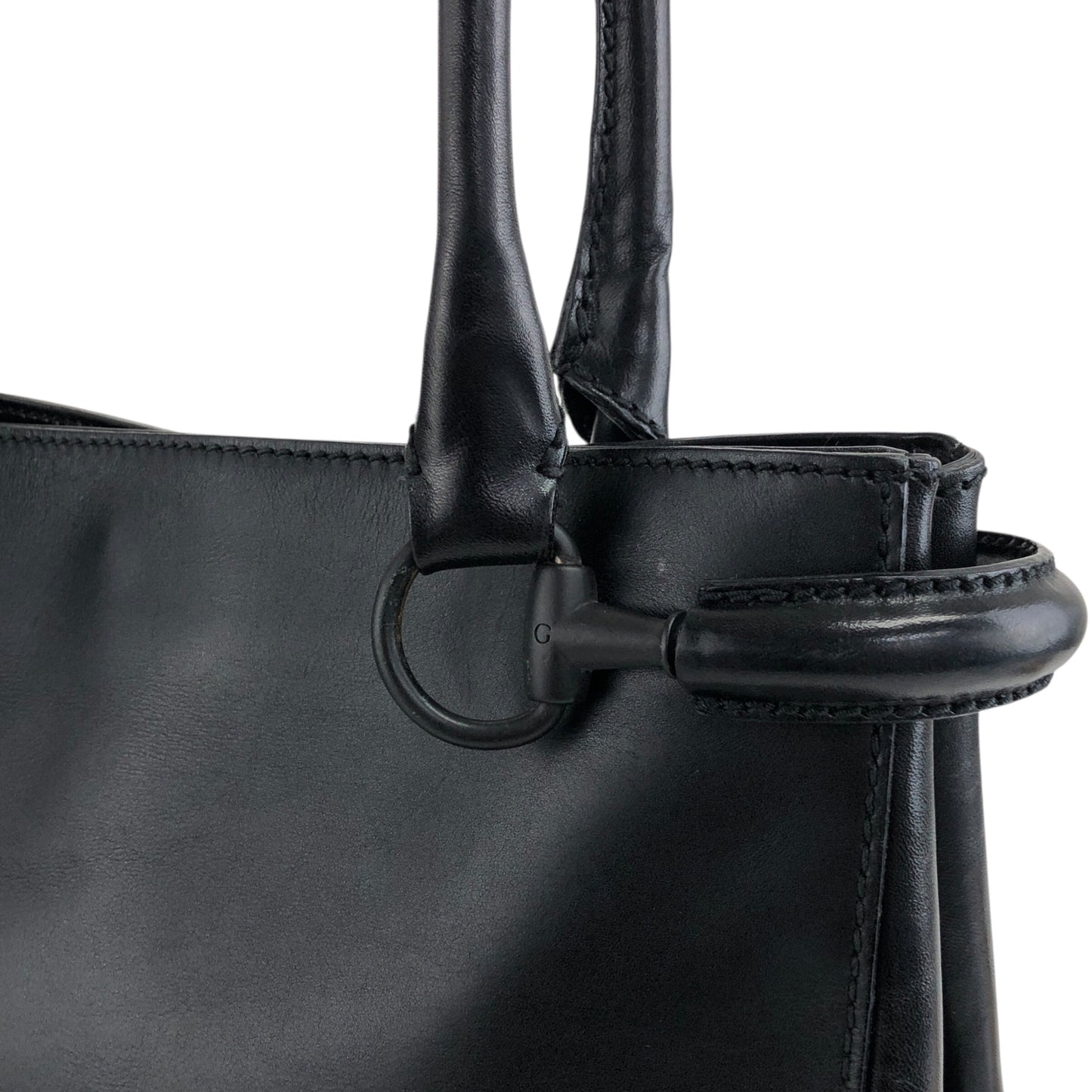 GUCCI Handbag Black Vintage i3frwk