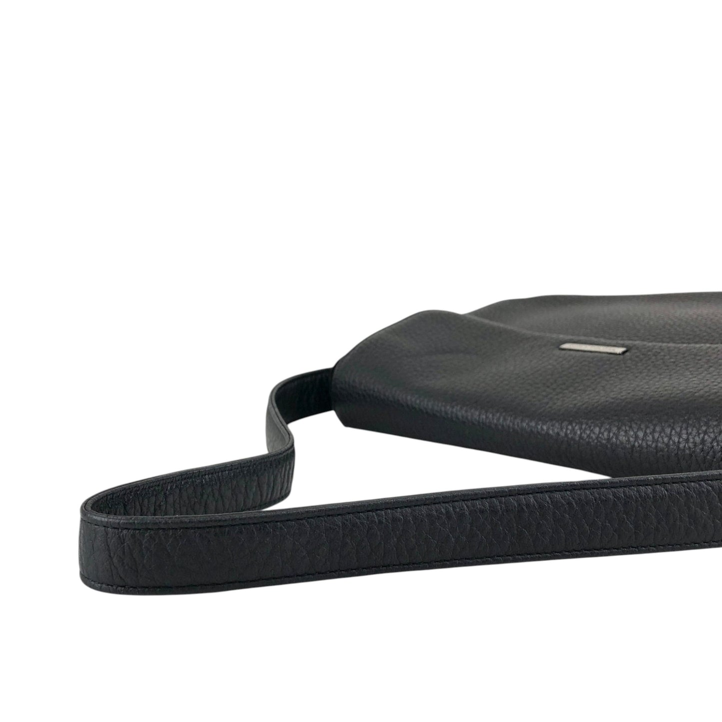 Yves Saint Laurent Logo Shoulder bag Black Vintage sivry5