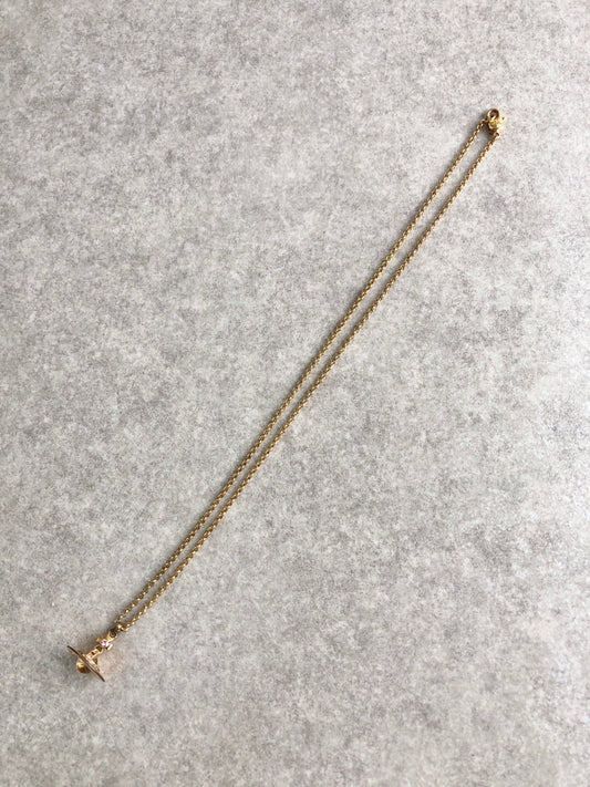 Vivienne Westwood Necklace Gold Vintage drj2s4