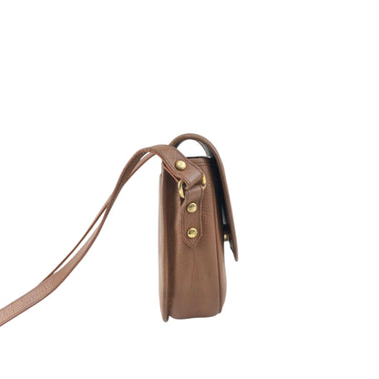 Yves Saint Laurent YSL Logo Shoulder bag Brown Vintage ews436