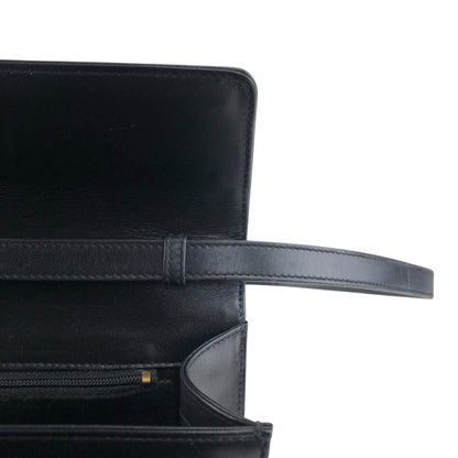 GUCCI GG logo Shoulder bag Black Vintage ugbam2