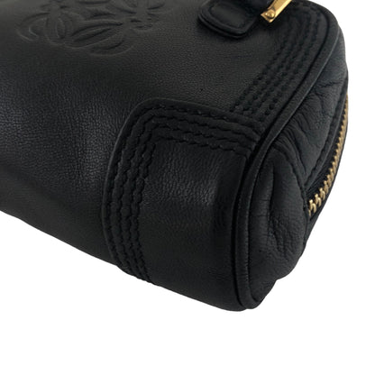 LOEWE Anagram Leather Coin Purse Micro bag Black Vintage 8i5d2v