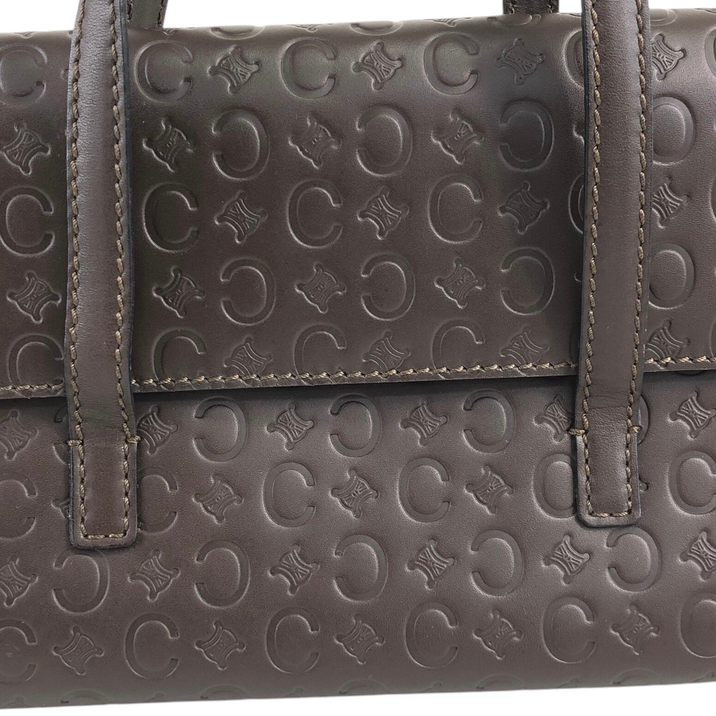 CELINE Handbag Brown Vintage ksjjkd