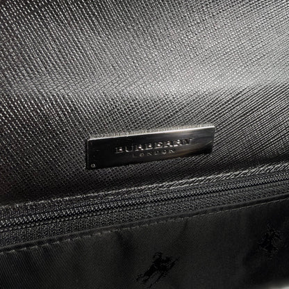BURBERRY Logo Shoulder bag Black Vintage ikbt34